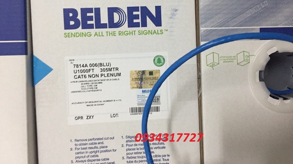 Cap mang Belden Cat6 